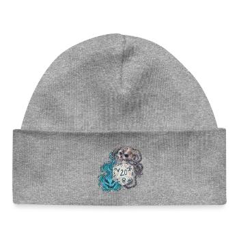 Démoniste de dés de table RPG D20 - Bonnet bébé bio - gris chiné - Devant