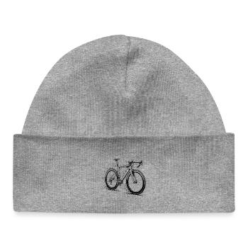 Aero Racer – Speed Line Road Rennrad Bike - Baby Organic Beanie - heather grey - Front