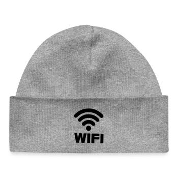 WIFI connection - Baby Organic Beanie - heather grey - Front