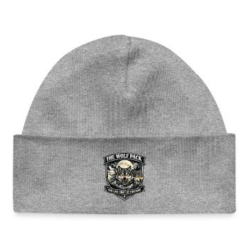 Wolfpack JGA: One Last Night of Freedom Emblem - Baby Organic Beanie - heather grey - Front
