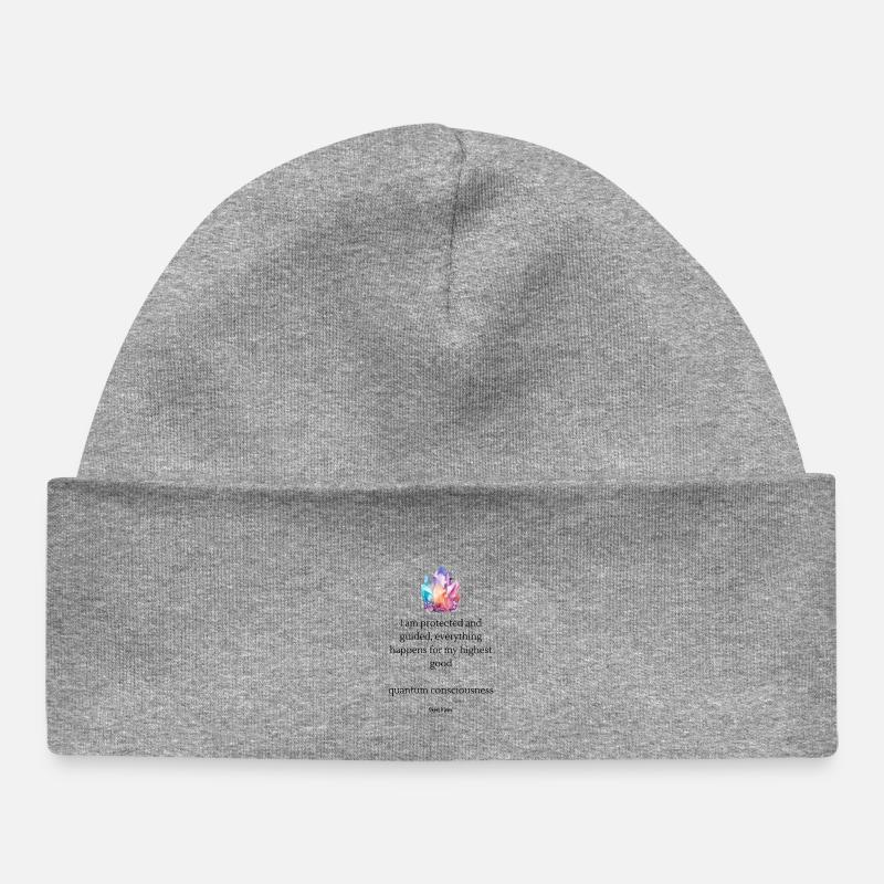 Grappe de couleurs cristallines - Bonnet bébé bio - gris chiné