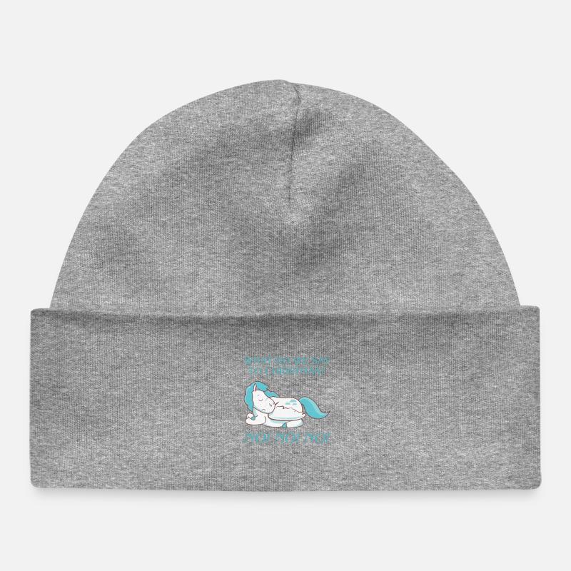 ! Que disons-nous à Noël ? Non Non Non ! - Bonnet bébé bio - gris chiné