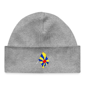 Drapeau Flandre occidentale Belgique - Bonnet bébé bio - gris chiné - Devant