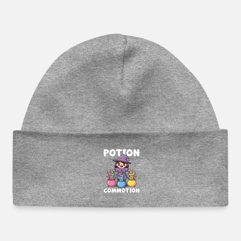 POTION COMMOTION - SORCIÈRE HALLOWEEN - Bonnet bébé bio - gris chiné