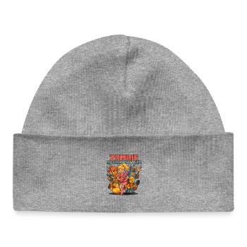 Zombie Apocalypse Team - Baby Organic Beanie - heather grey - Front