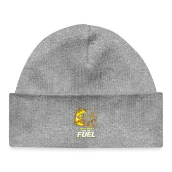 Energy Drinks Are My Fuel - Baby Organic Beanie - heather grey - Front