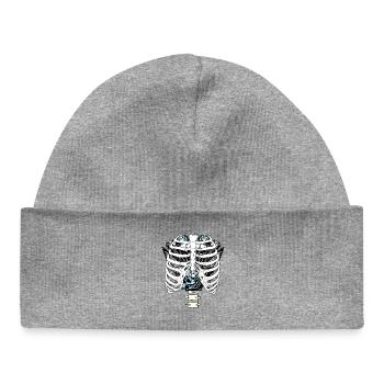 Moteur de circuit thoracique Mécanicien moto - Bonnet bébé bio - gris chiné - Devant