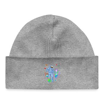 Maillot de football Astronaute Alien - Bonnet bébé bio - gris chiné - Devant