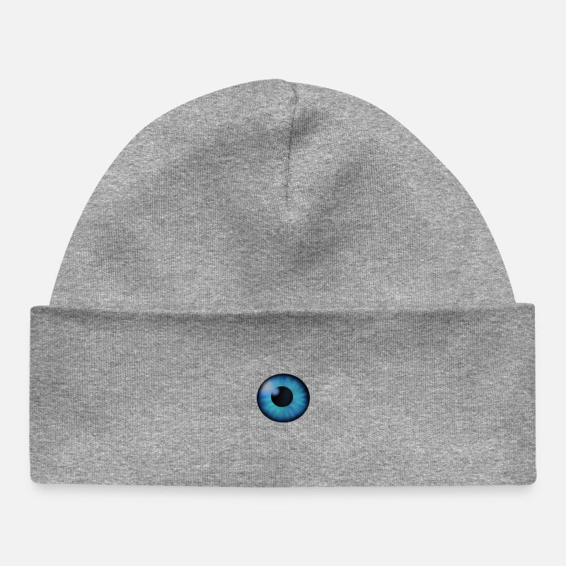 œil - Bonnet bébé bio - gris chiné