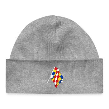 Flag Antwerp Belgium - Baby Organic Beanie - heather grey - Front