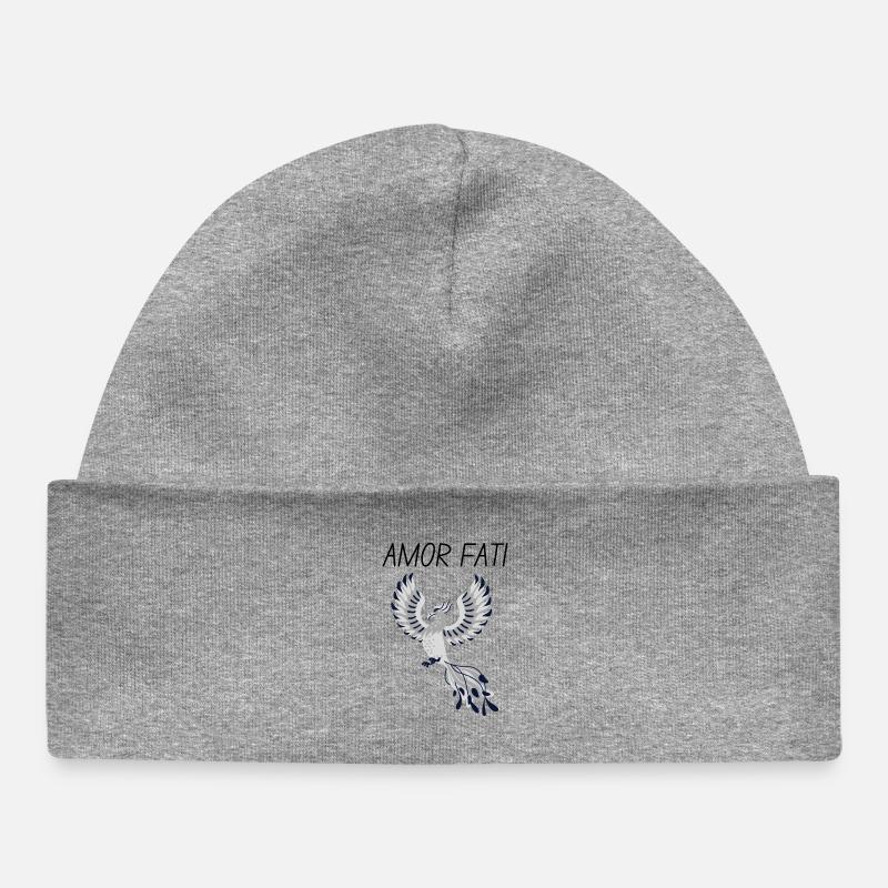 Amor Fati - Bonnet bébé bio - gris chiné