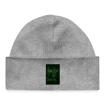 Eddie Gluskin Night Vision 'Darling' Horror Design - Baby Organic Beanie - heather grey - Front