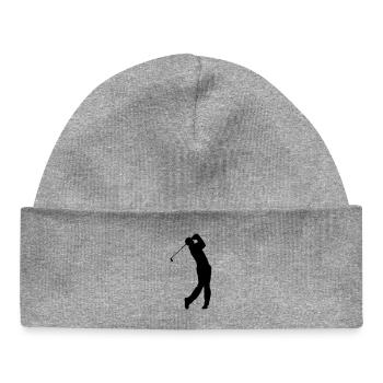 Ombre de golfeur - Bonnet bébé bio - gris chiné - Devant