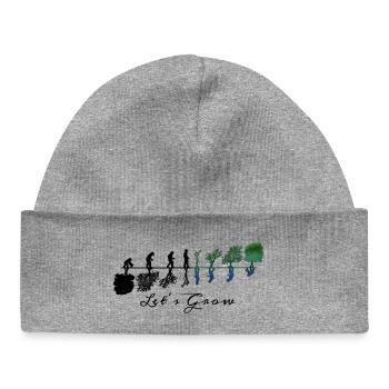 Lassen Sie uns wachsen - Baby Organic Mütze - Grau meliert - Vorne
