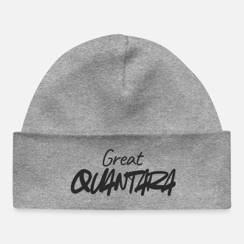 Great Quantity Graffiti Script - Baby Organic Mütze - Grau meliert