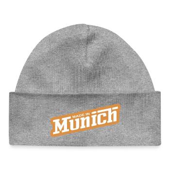 Munich - parce que c’est votre ville ! - Bonnet bébé bio - gris chiné - Devant