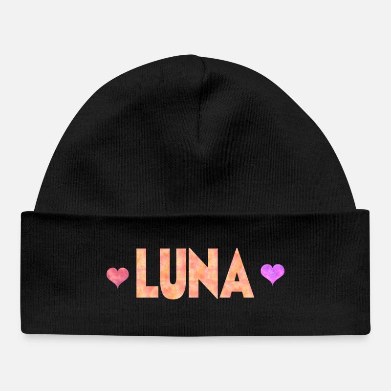 Luna - Bonnet bébé bio - noir