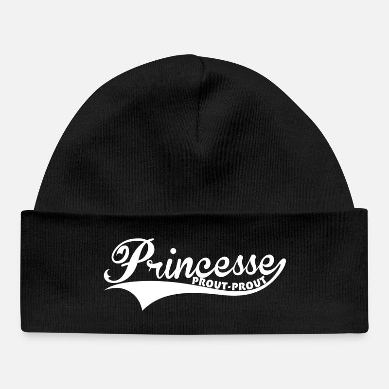 Princesse Prout-Prout - Bonnet bébé bio - noir
