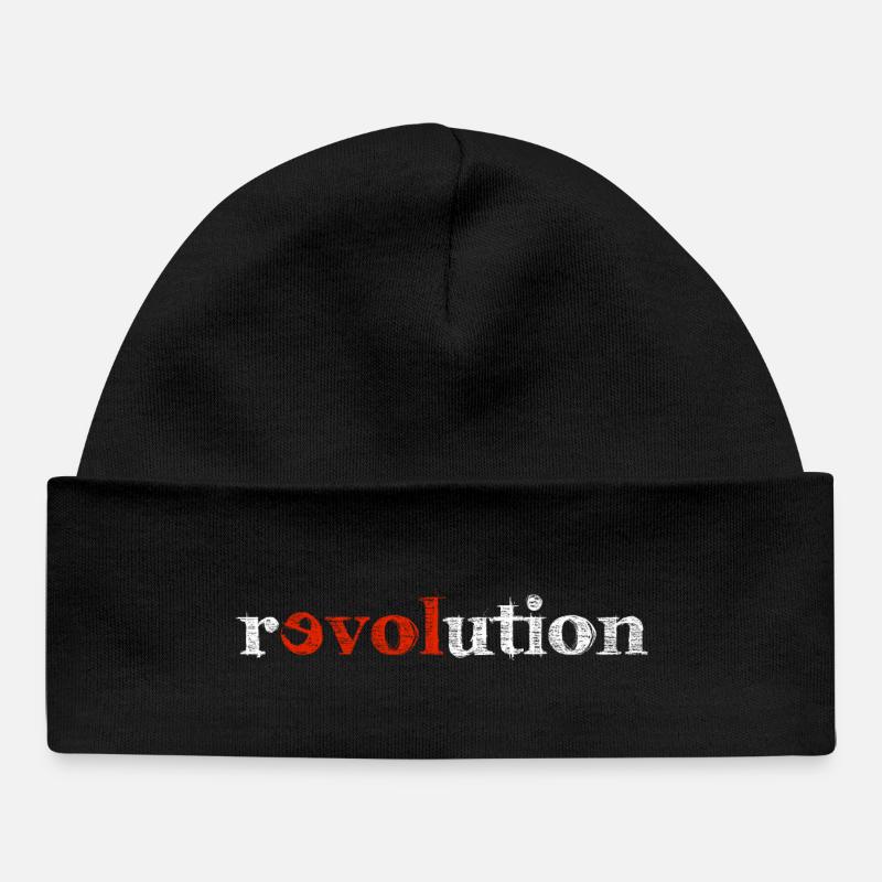 révolution - Bonnet bébé bio - noir