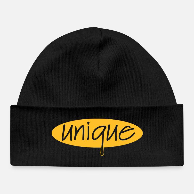 unique - Bonnet bébé bio - noir
