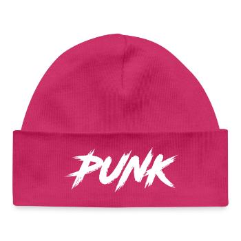 PUNK - Baby Organic Beanie - hot pink - Front