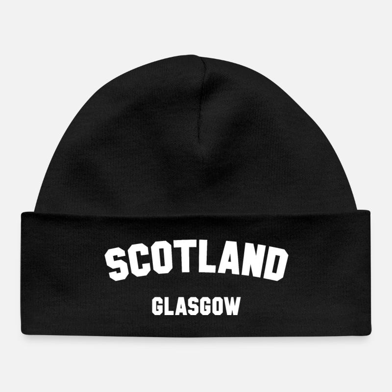 GLASGOW Écosse Schottland - Bonnet bébé bio - noir