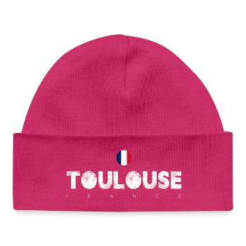 Toulouse - Bonnet bébé bio - hot pink - Devant