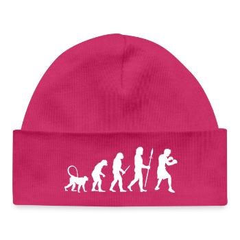 Évolution de la boxe - Bonnet bébé bio - hot pink - Devant