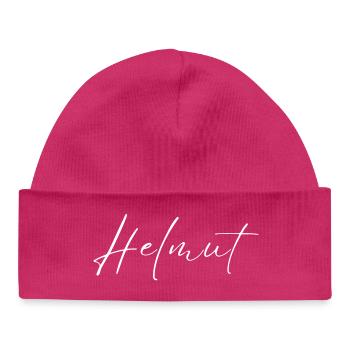 Helmut Name T-Shirt Geschenk Für Männer - Baby Organic Mütze - hot Pink - Vorne