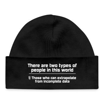 DICTON AMUSANT POUR LES NERDS - Bonnet bébé bio - noir - Devant