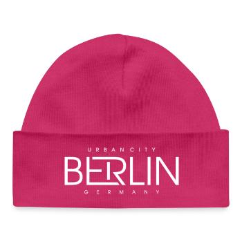 Berlin Skyline Silhouette Allemagne - Bonnet bébé bio - hot pink - Devant