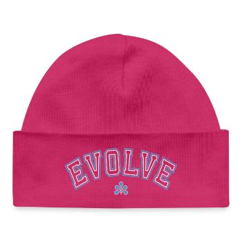 Clean Streetstyle Vintage/College Look - Baby Organic Mütze - hot Pink - Vorne