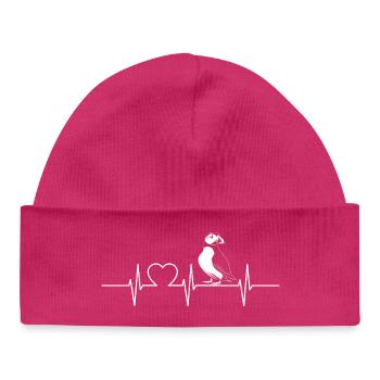 Puffin Papageientaucher - Baby Organic Mütze - hot Pink - Vorne