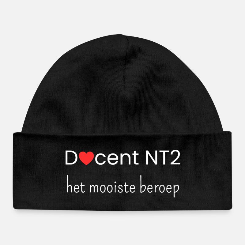 Enseignant NT2 : la meilleure profession - Bonnet bébé bio - noir