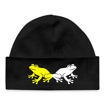 Frog Toad - Baby Organic Beanie - black - Front