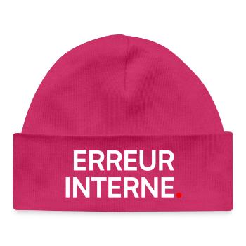 Internal error humor geek fatigue - Baby Organic Beanie - hot pink - Front