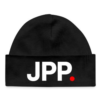 JPP | Humour fatigue bureau minimaliste - Bonnet bébé bio - noir - Devant
