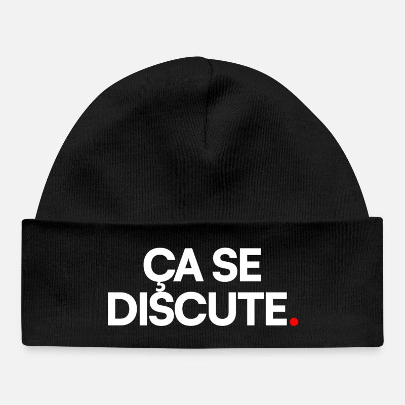 Ça se discute - Bonnet bébé bio - noir