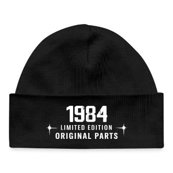 Millésime 1984 - Bonnet bébé bio - noir - Devant