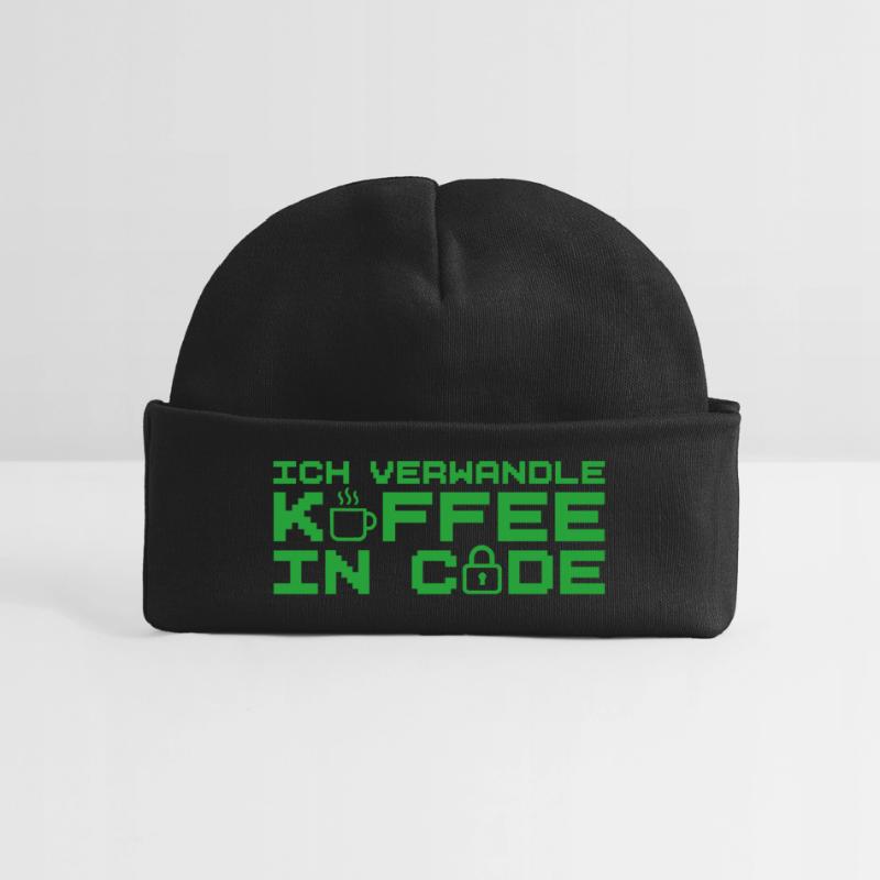 Informatik Verwandle Kaffee in Code Programmierer Baby Organic Mütze