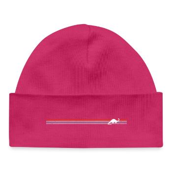 Retro Brontosaurus - Baby Organic Mütze - hot Pink - Vorne