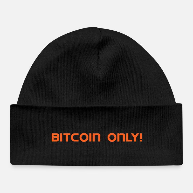 Bitcoin uniquement ! - Bonnet bébé bio - noir