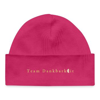 Botschaft - Team Dankbarkeit - Baby Organic Mütze - hot Pink - Vorne