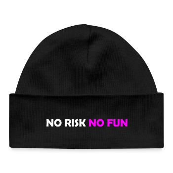 No Risk - Baby Organic Beanie - black - Front