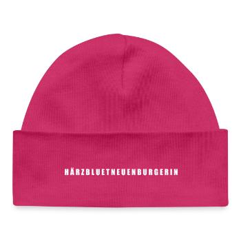 Härzbluetneuenburgerin Kanton Neuenburg Schweiz - Baby Organic Mütze - hot Pink - Vorne