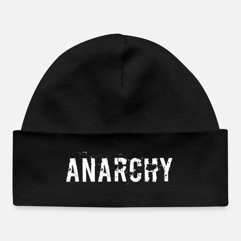 Anarchy - Baby Organic Beanie - black
