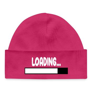 LOADING - Baby Organic Beanie - hot pink - Front