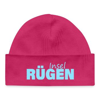 Island of Rügen - Baby Organic Beanie - hot pink - Front