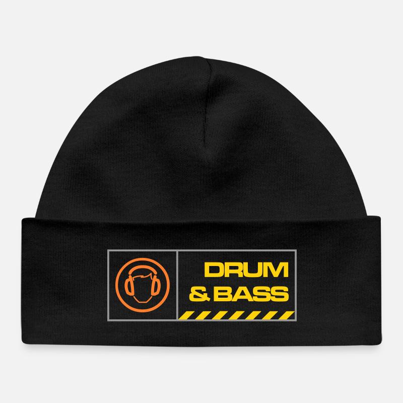 db warning - Baby Organic Beanie - black