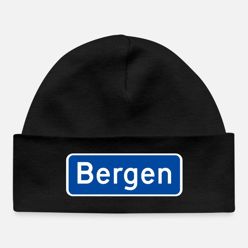 Bergen - Bonnet bébé bio - noir